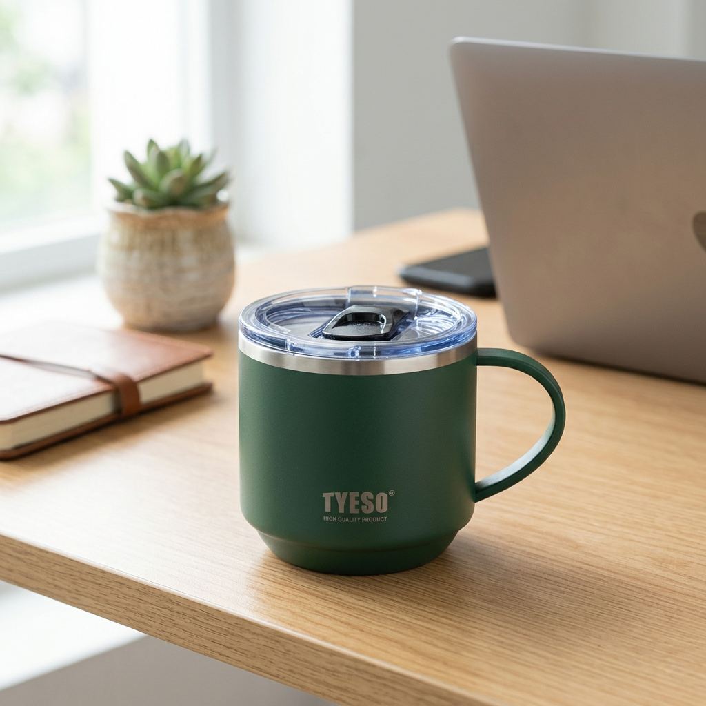 Tyeso Vacuum Mug Dark Green - 330ml