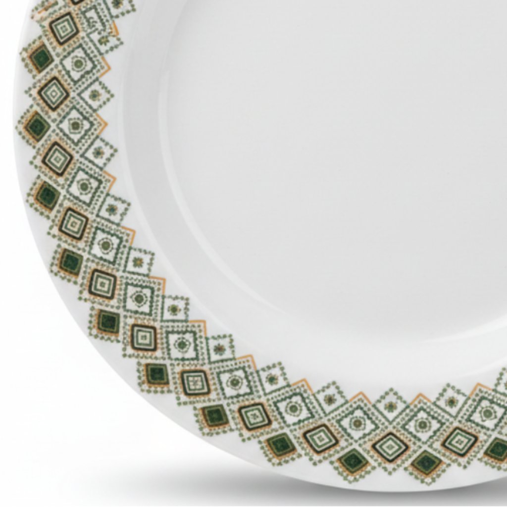 Henlee Melamine Dinner Plate White - 10 Inch