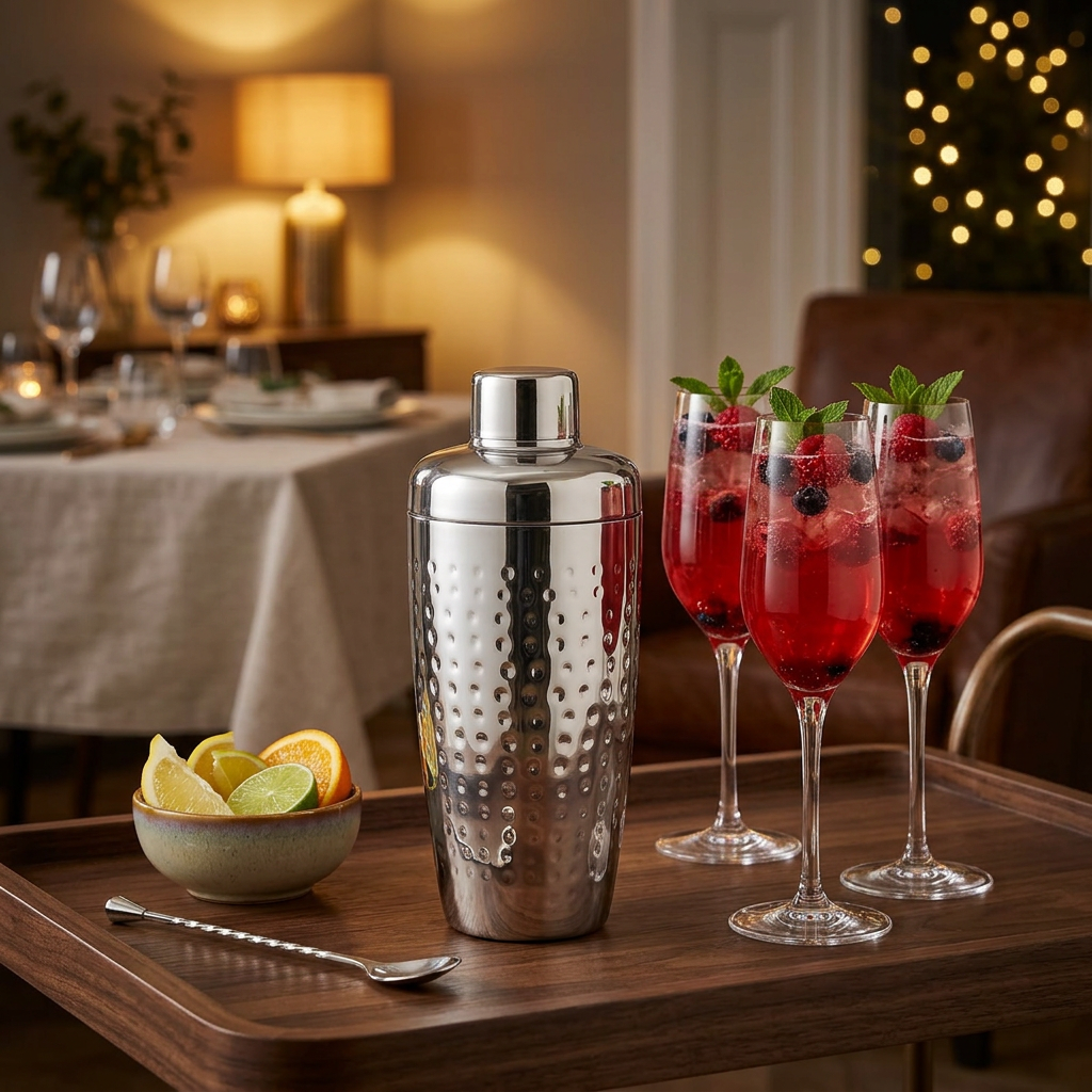 FNS Stainless Steel Cocktail Shaker Silver - 750ml