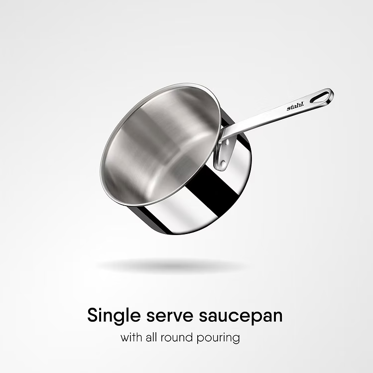 Stahl Artisan Triply Stainless Steel Mikro Saucepan-270ML
