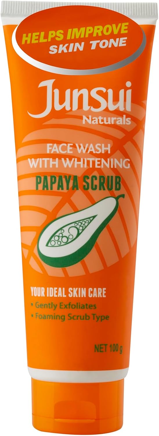 Junsui Naturals Face Wash Papaya Scrub 100g