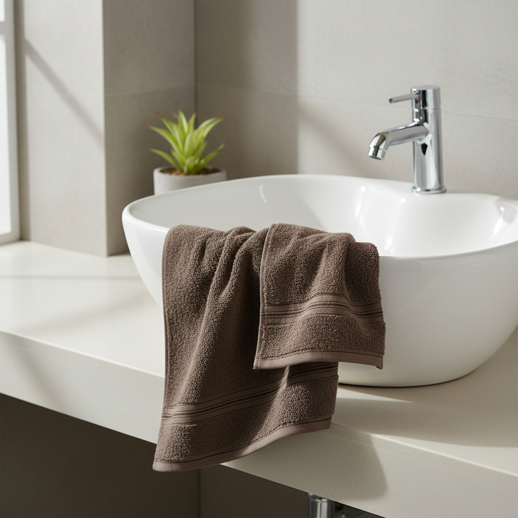 BTC Hand Towel Dark Brown - 40×70cm