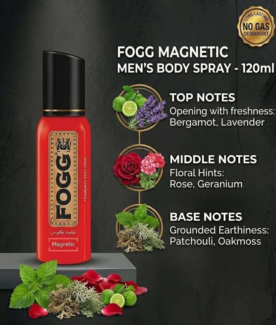 Fogg Magnetic Fragrance Body Spray 120ML