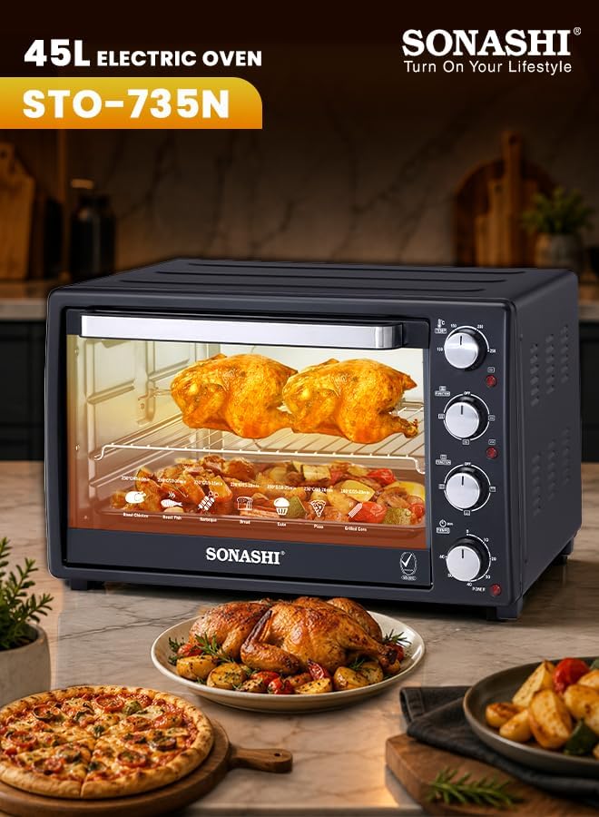 فرن كهربائي سوناثي 45 لتر - STO-735N