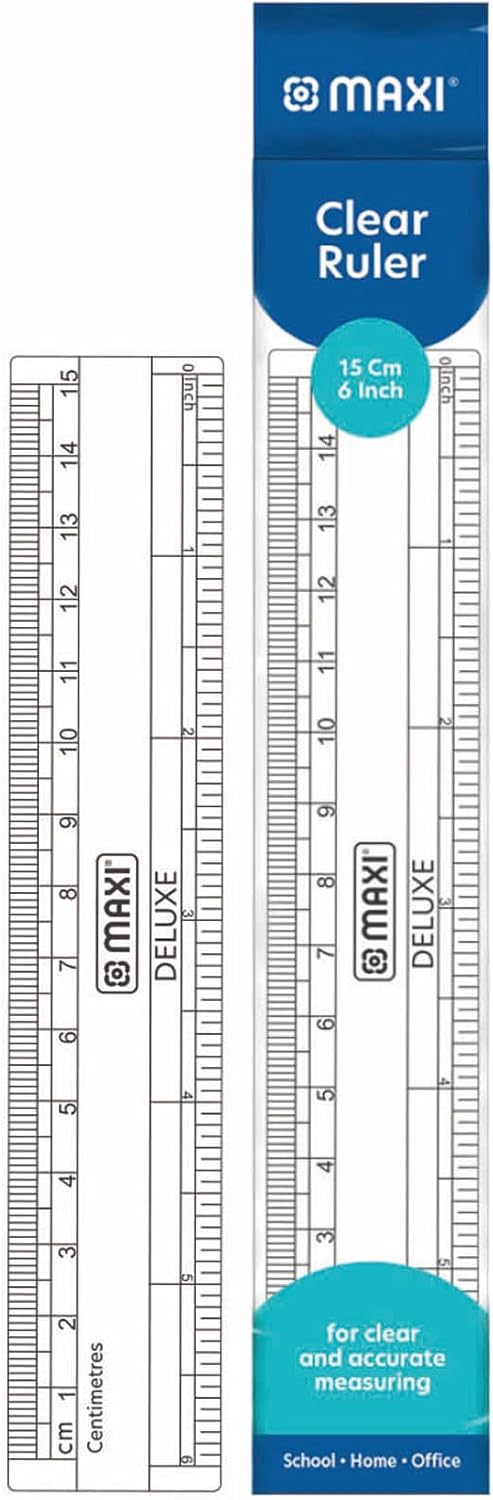 Maxi Complete Stationery Set – 24 HB Pencils, Clear Ruler, Barrel Sharpener & Classic Erasers