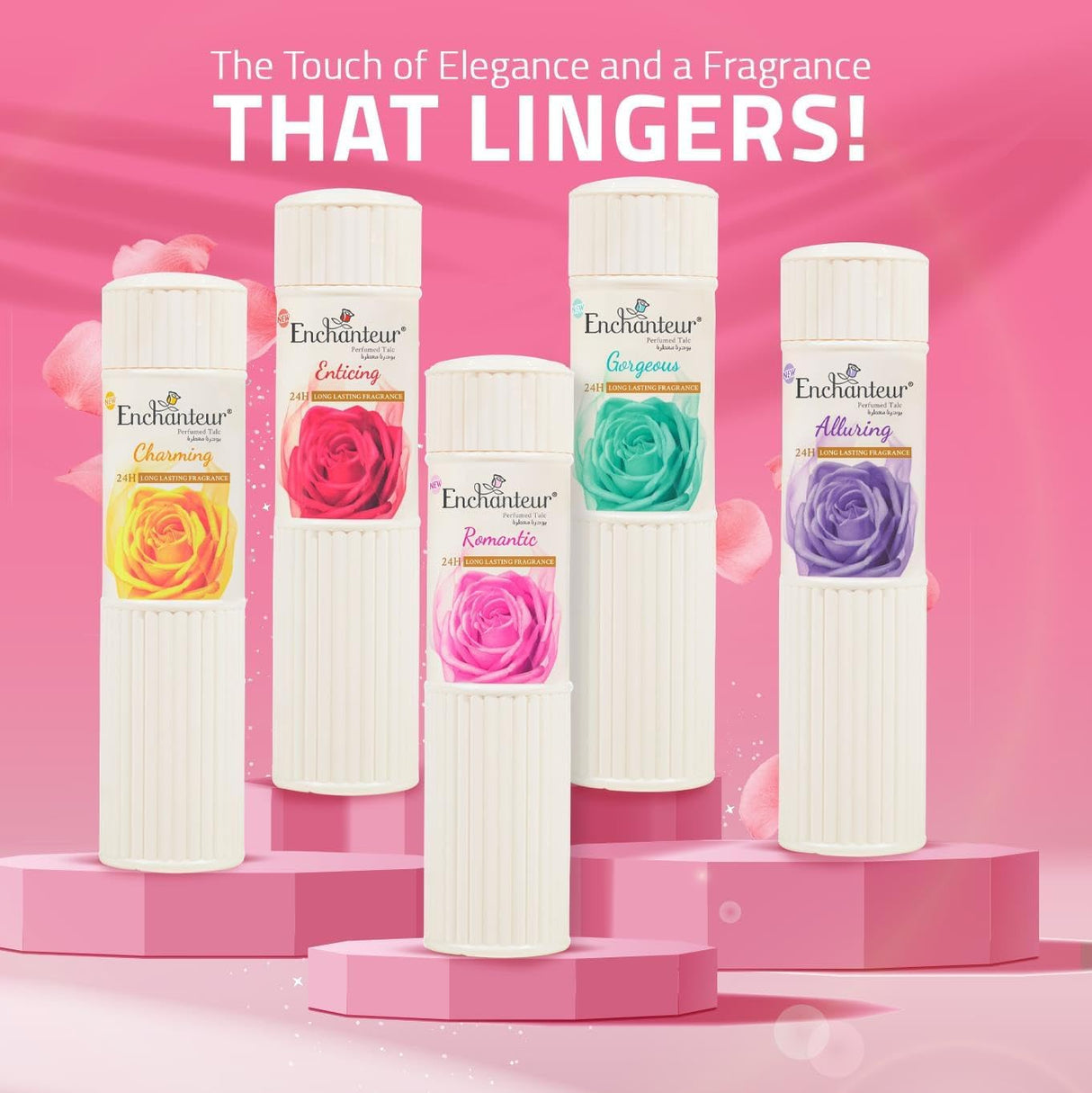 Enchanteur Romantic Talc, Fragrance Powder, 250g