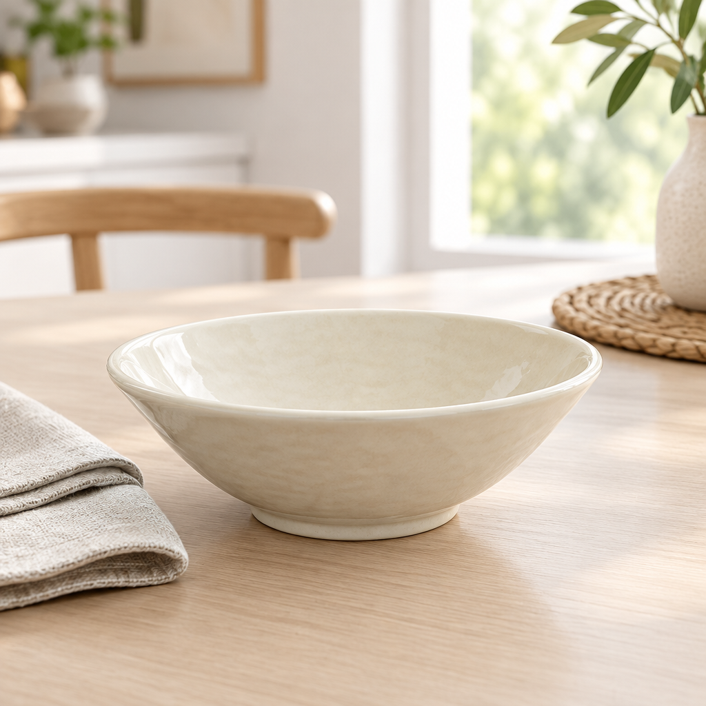 Elite Melamine Bowl Cream - 5.5 Inch