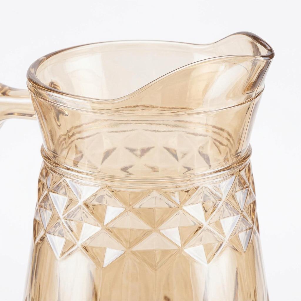 Deli Glass Jug Tinted Amber - 2.1 Litre