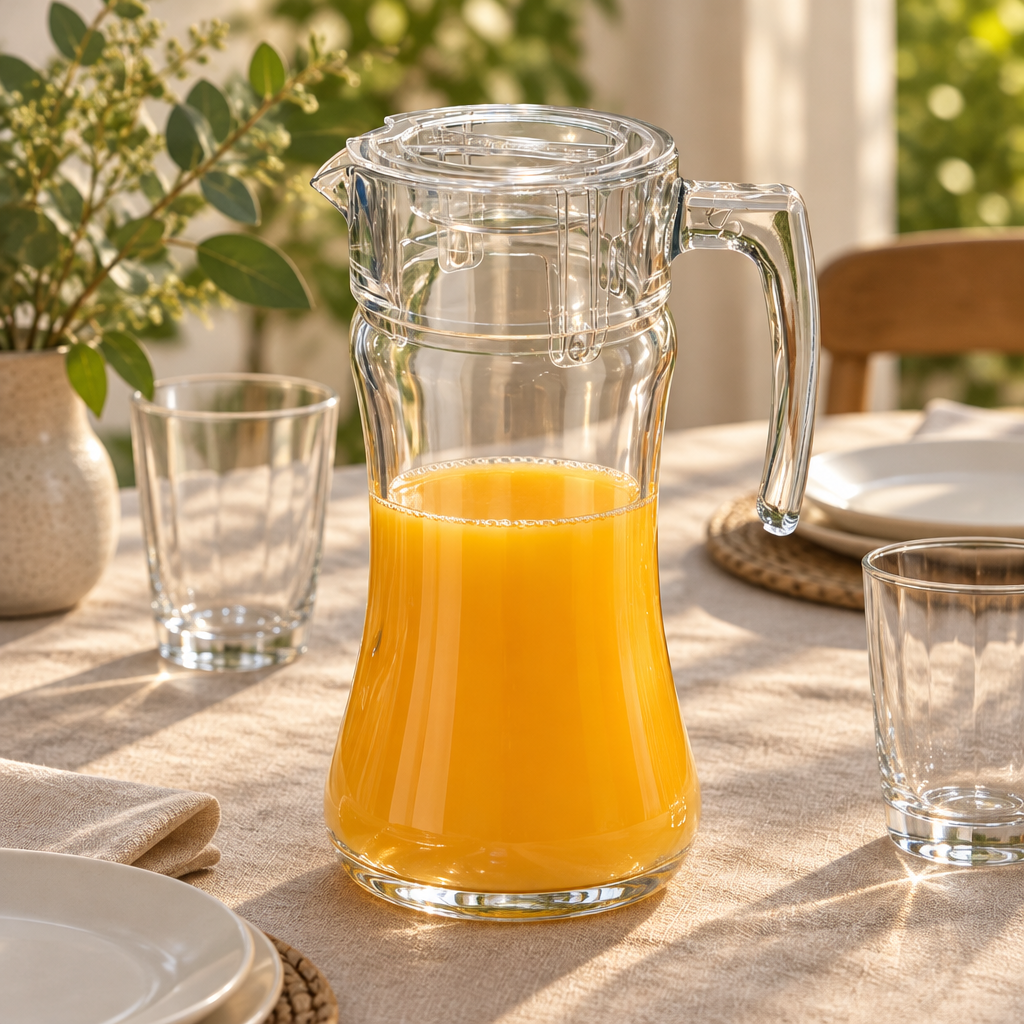 Pasabahce Clear Glass Jug with Lid – 1.4 Litres