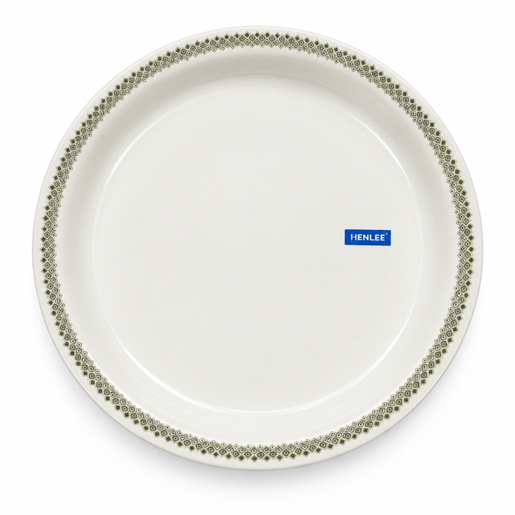 Henlee Melamine Round Serving Tray - 16 Inch