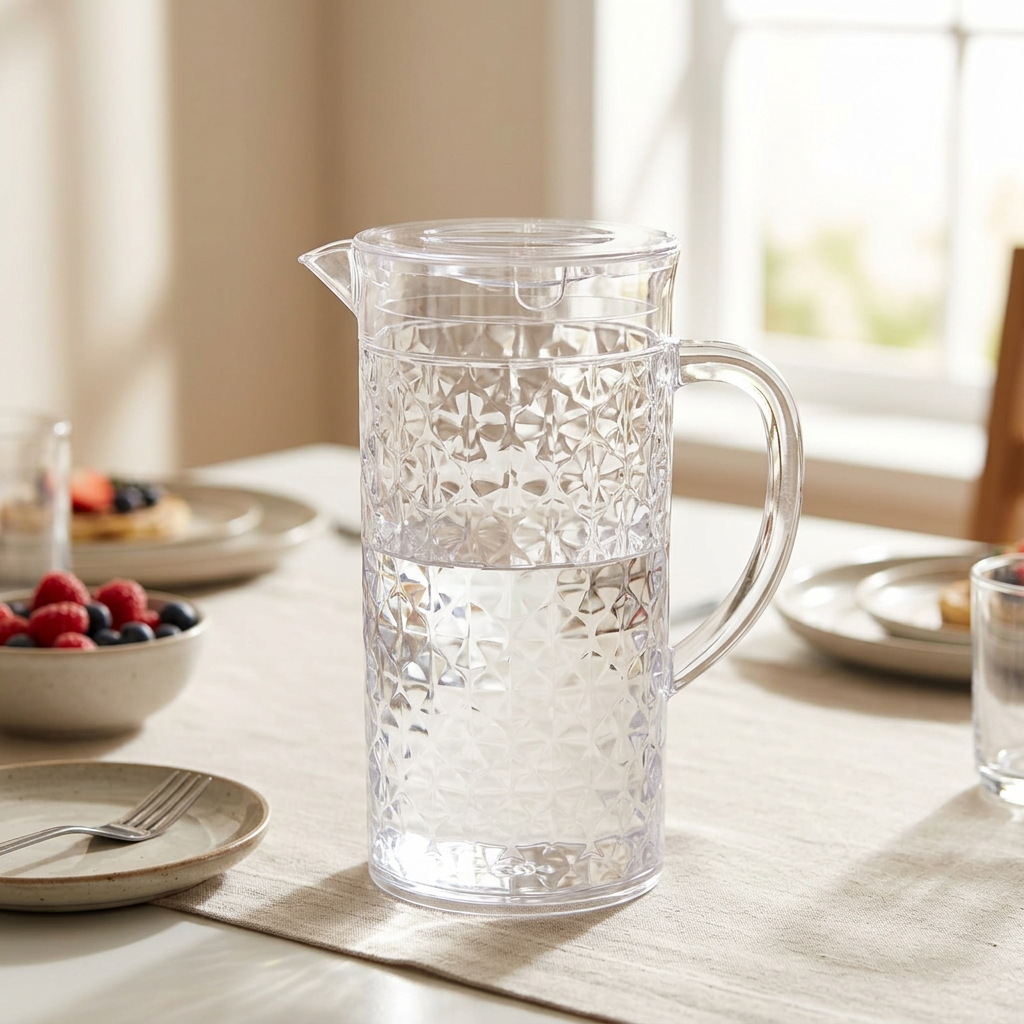 Acrylic Jug with Lid - 1.5 Litre