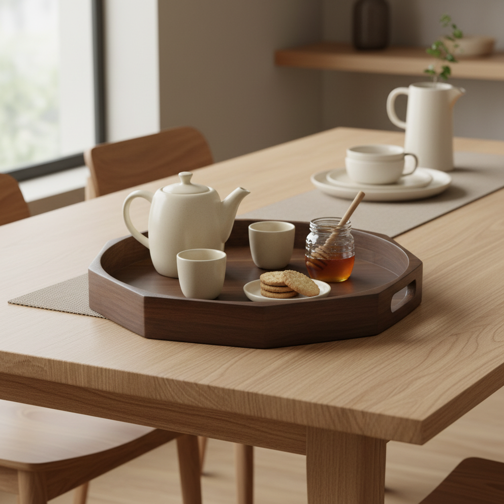 Luhpar Wooden Serving Tray - 45cm