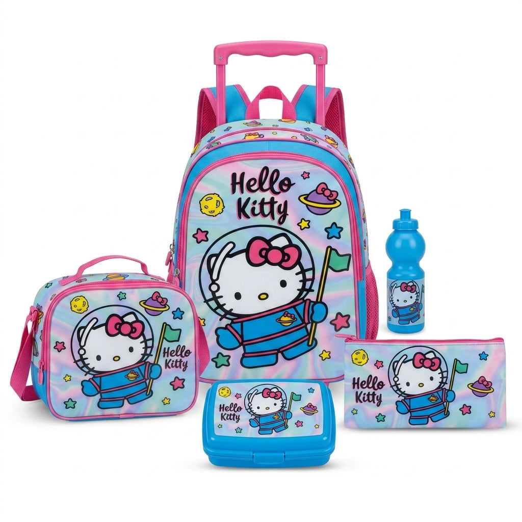Hello Kitty Space Explorer 5-in-1 18" Trolley School Set