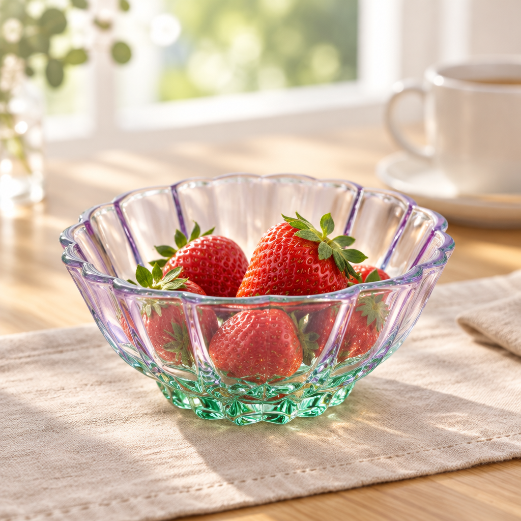 Fluted Glass Bowl - 15cm