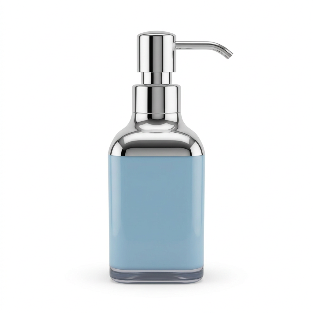 Acrylic Liquid Soap Dispenser Light Blue - 400ml