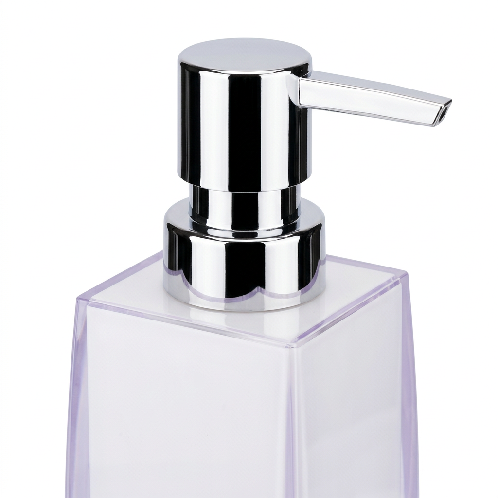 Acrylic Liquid Soap Dispenser White - 400ml