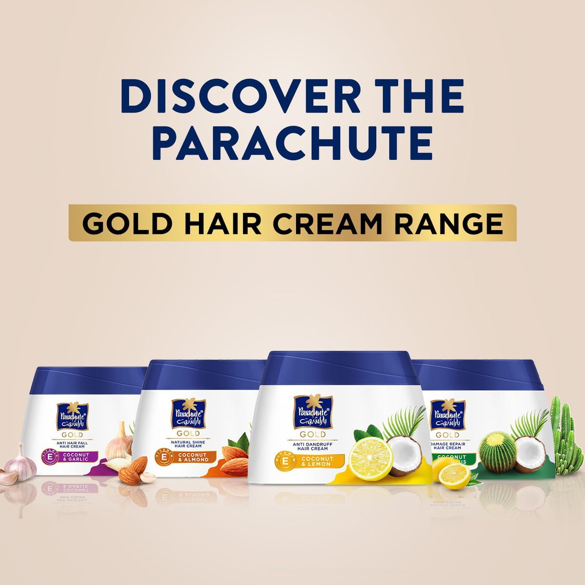Parachute Gold Coconut & Onion Hair Cream, 2 × 140 ml
