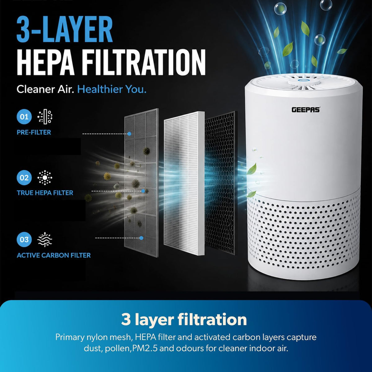 Geepas Air Purifier GAP63127