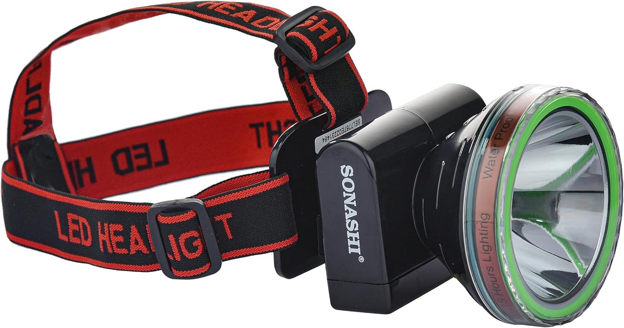 Sonashi SHL-334 3-in-1 Rechargeable Head Light Torch | Long Battery Life | Adjustable Light Angle | Perfect for Camping, Biking & Outdoor Adventures