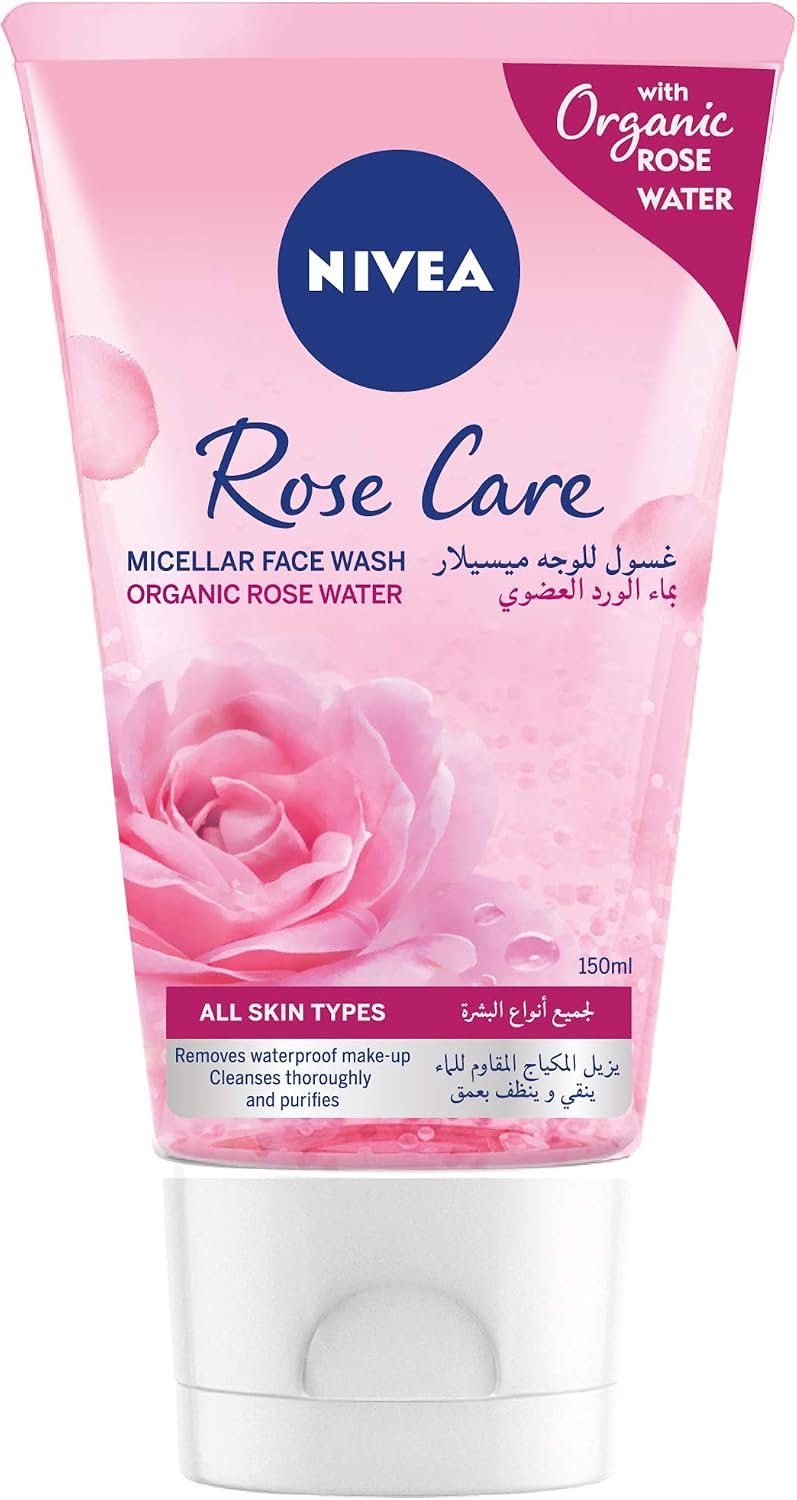 Nivea Face Wash Micellar, Rose Care 150ml