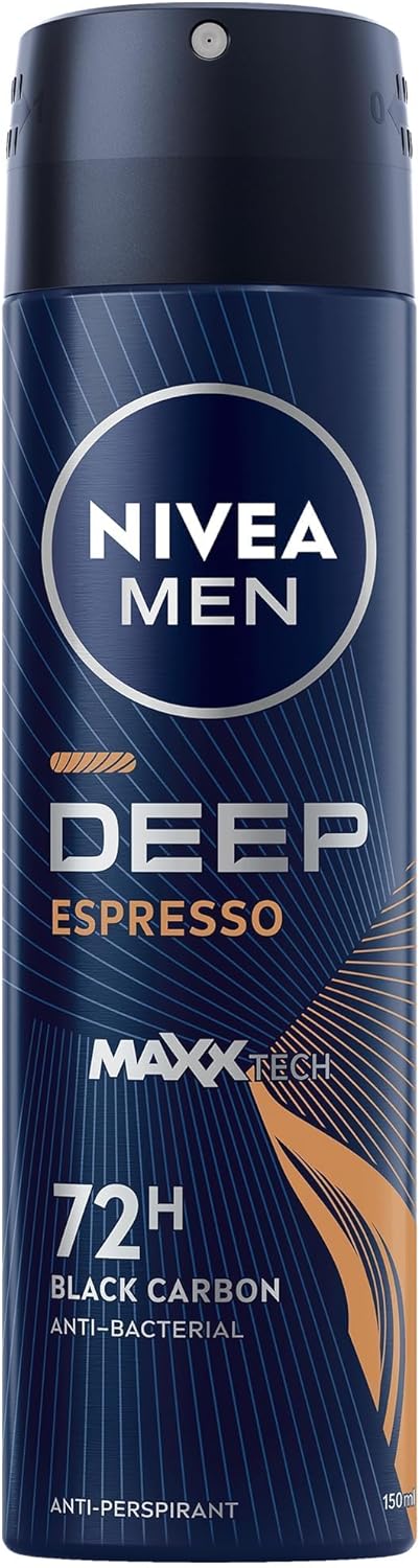 Nivea Men Deep Espresso Deodorant Spray with Black Carbon 150ml