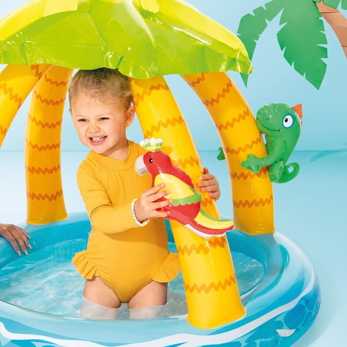 Intex Tropical Island Baby Pool – 102*86 cm
