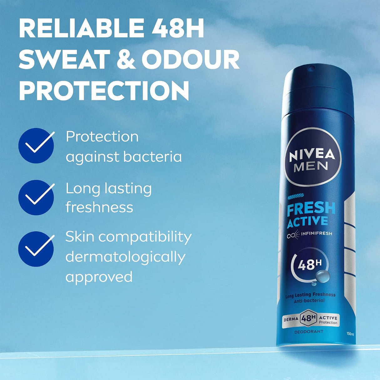 Nivea Men Fresh Active Deodorant Spray 150ml