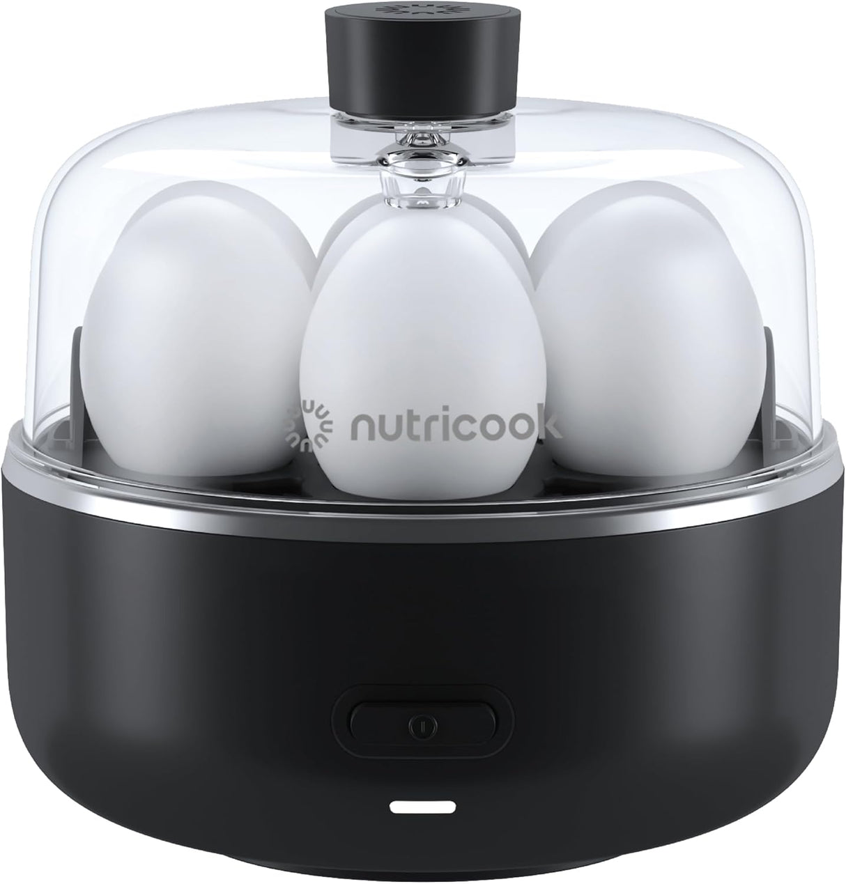 Nutricook Egg Cooker, 7 Eggs Capacity,Egg Cooker for Boiled, Poached, Scrambled Eggs & Omelettes, Buzzer Indicator, Precision Cooking, Includes accessories, EC207ME-K