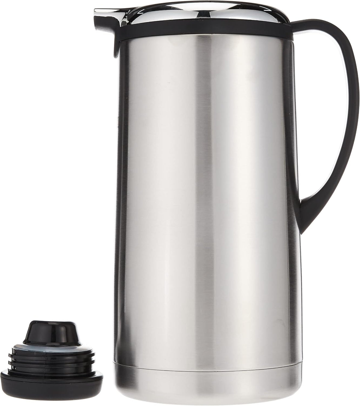 Royalford Stainless steel Vacuum Flask, 1.9 Litres, Silver and Black