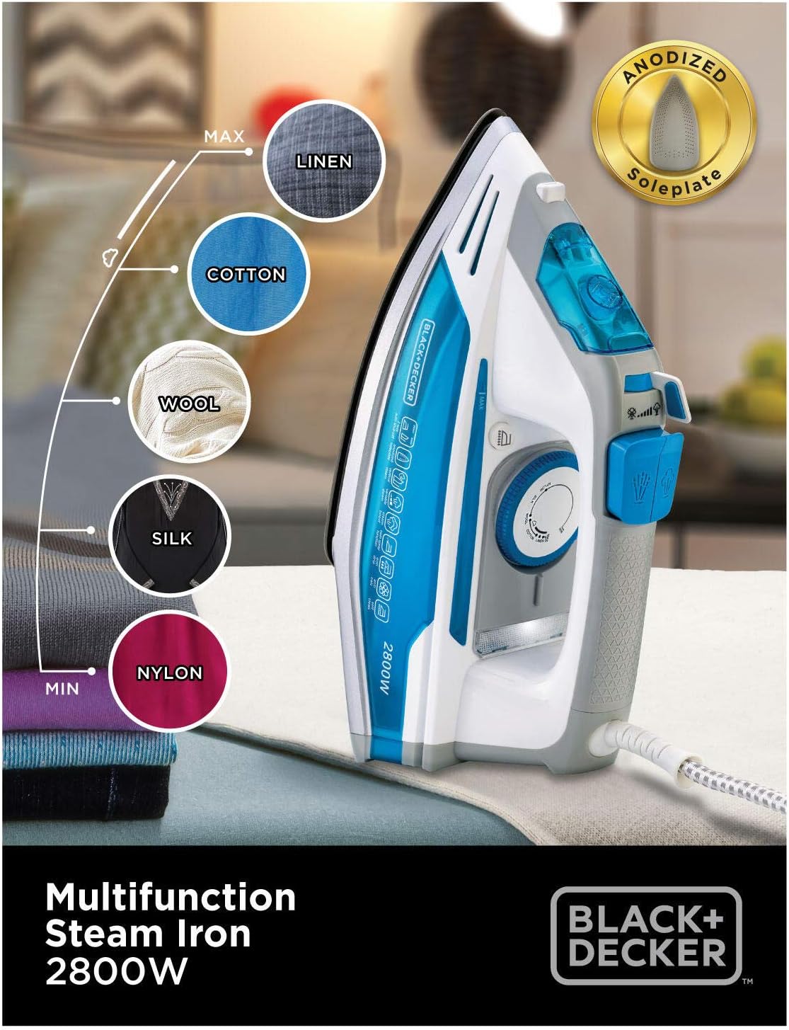 Black & Decker Multifunction Steam Iron 2800W, X2800-B5