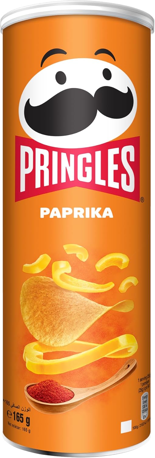 Pringles Paprika Flavour - Potato Chips - 165gm