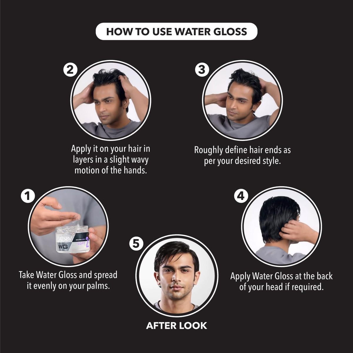 Gatsby Water Gloss Soft White 300gm