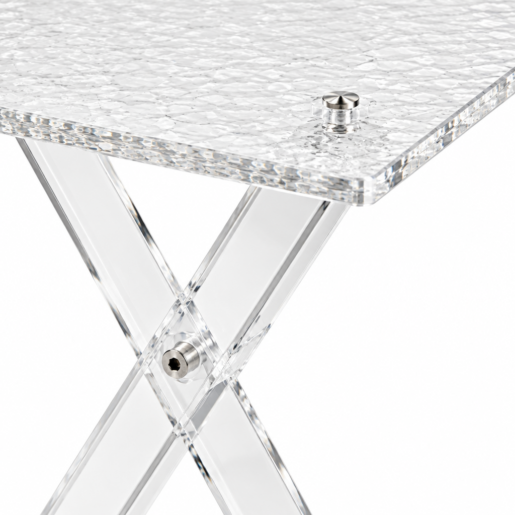 Pilsco Acrylic Folding Table 4 Piece Set - 50×50×40cm