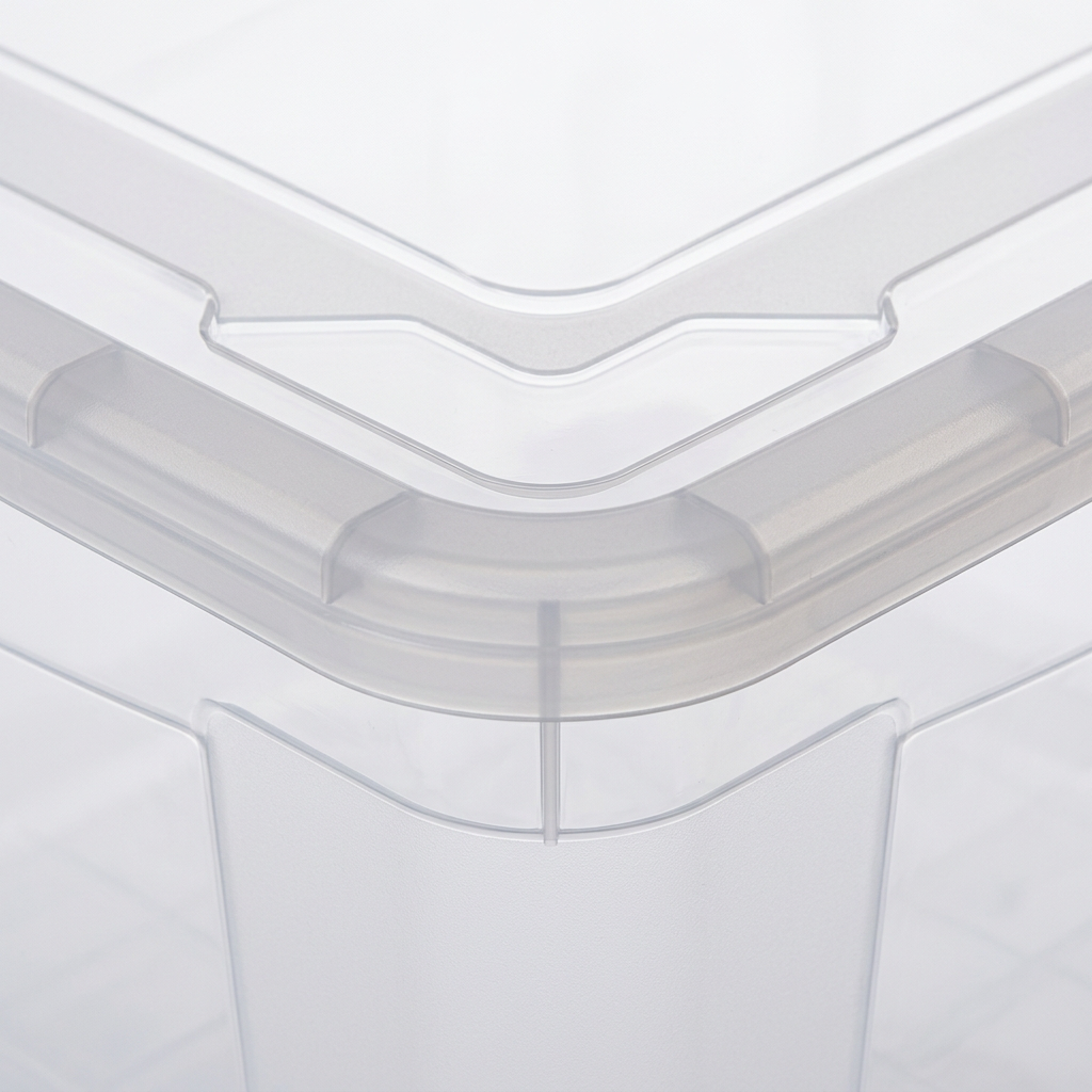Polytime Transparent Storage Box with Lid – 60 Litres