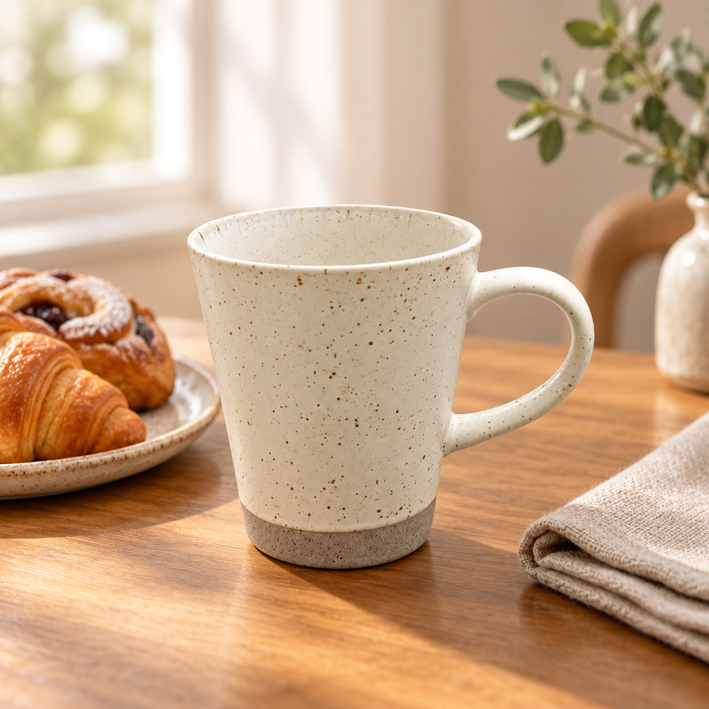 Speckled Ceramic Mug Cream - 420ml