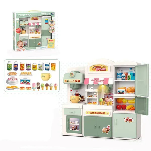 Lenca Play set kitchen Coffee shop with light and sound