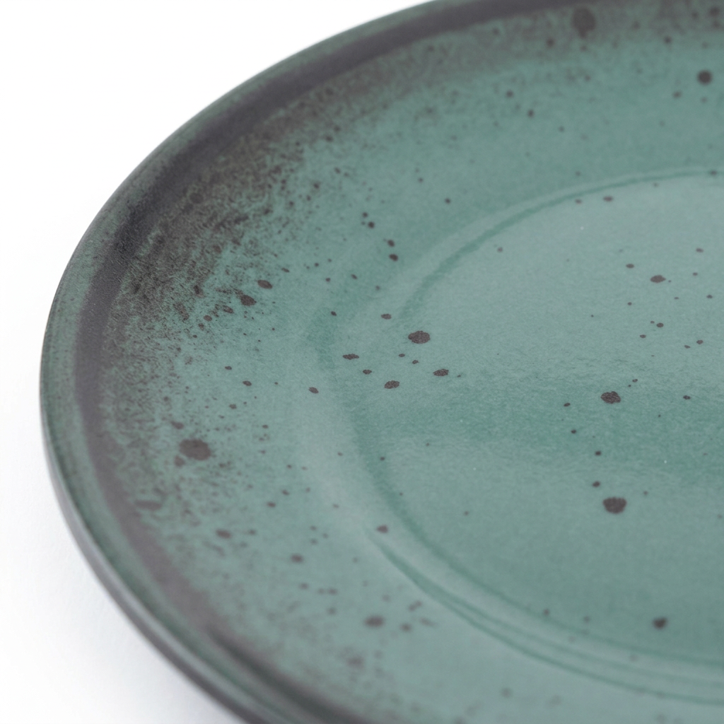 Hi-Luxe Round Melamine Plate Teal Green - 7.5 Inch