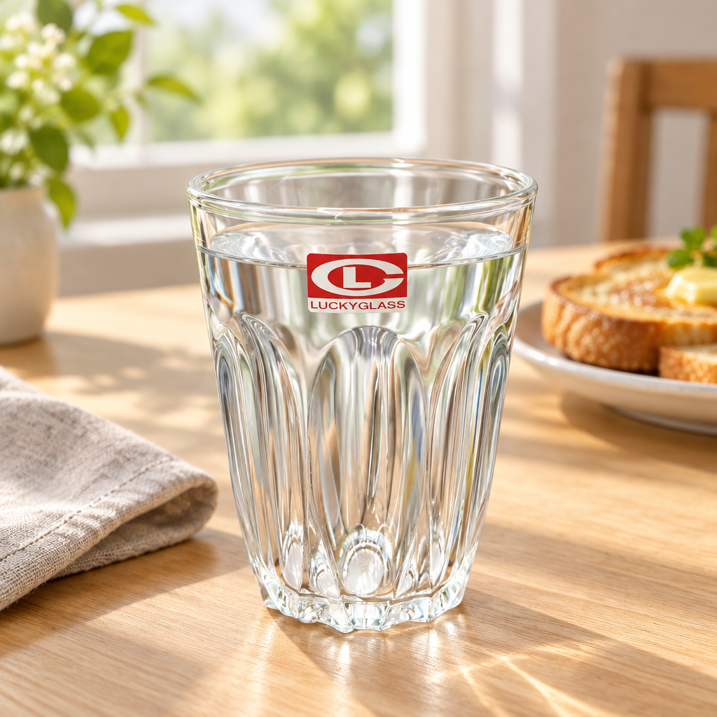 Luckyglass Lotus Glass Tumbler - 195ml
