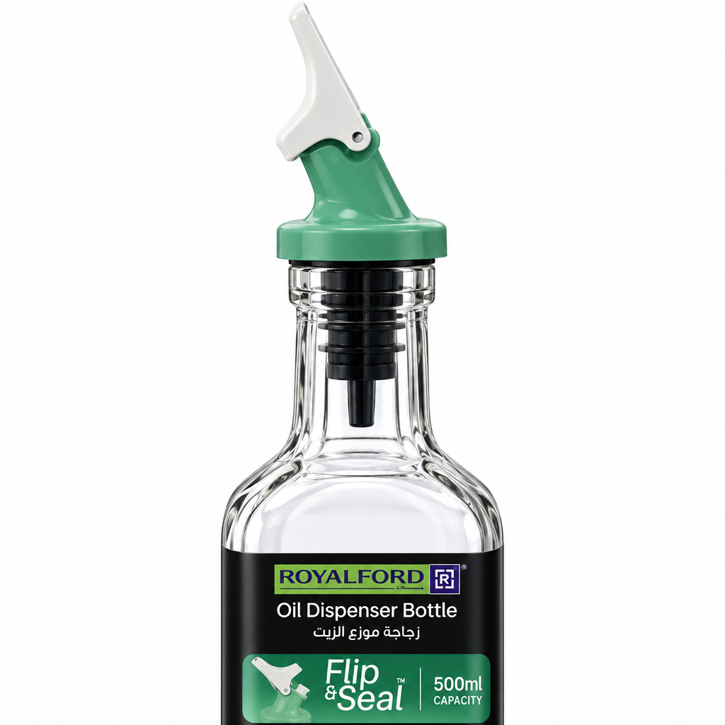 Royalford Glass Oil Dispenser Bottle - 500ml
