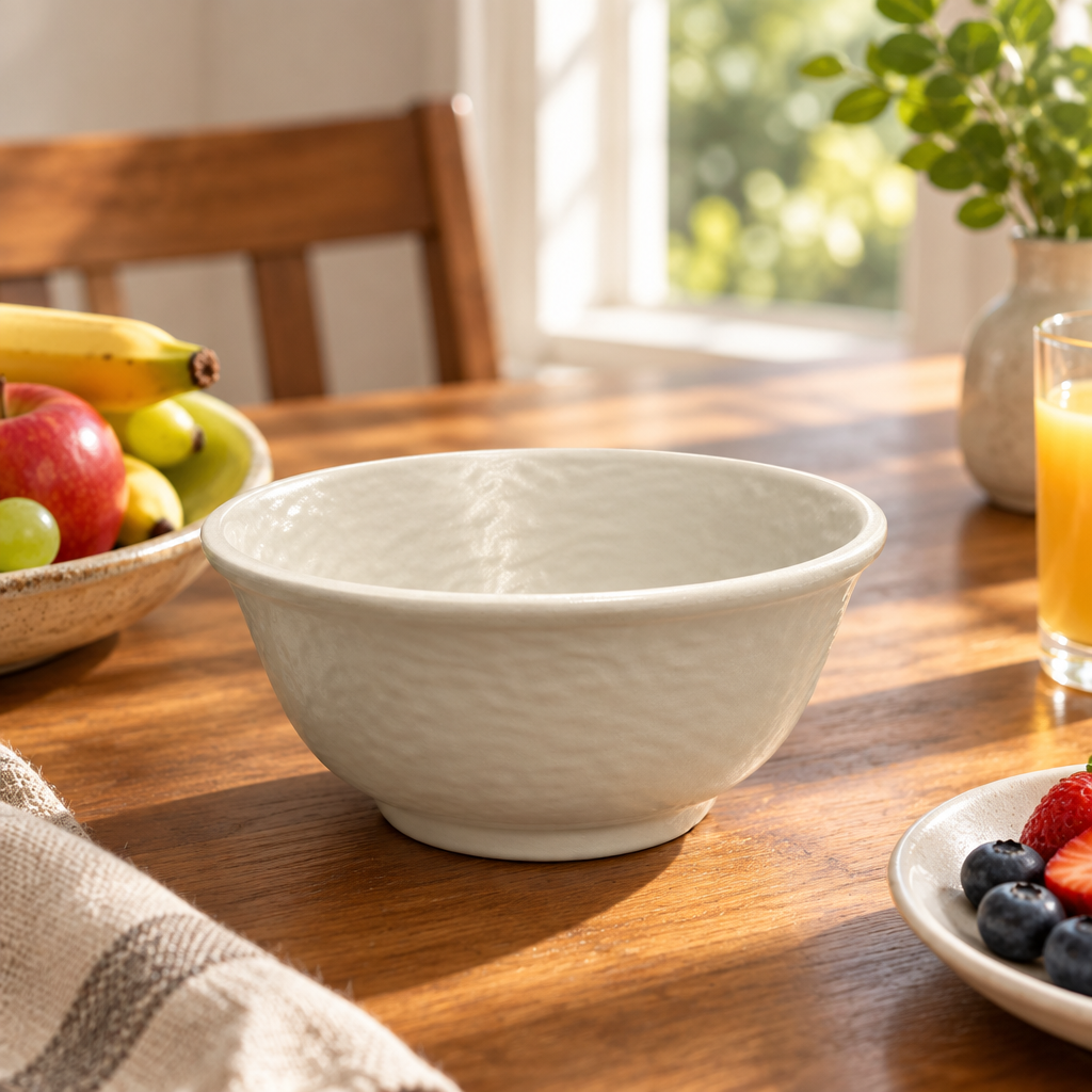 Elite Melamine Bowl Cream - 5.5 Inch