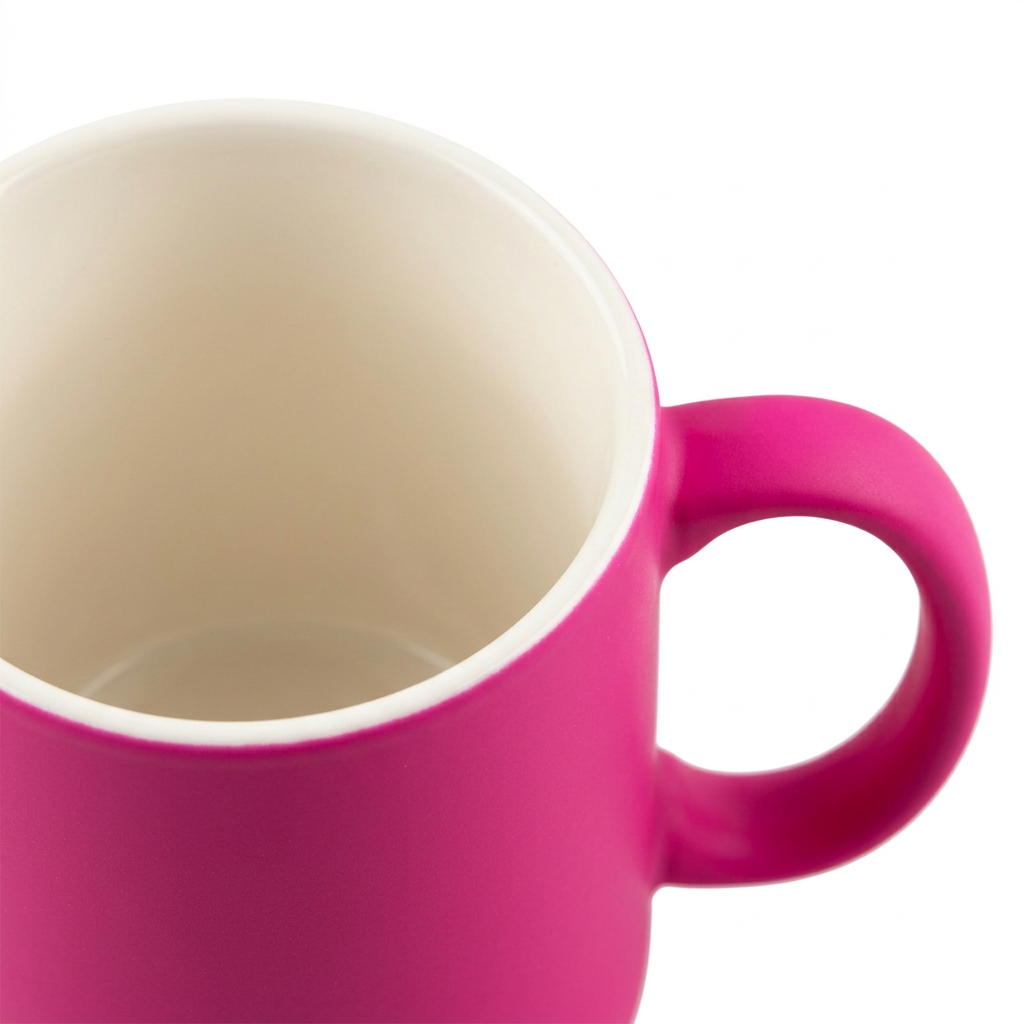 Ceramic Mug Pink & White – 300ml