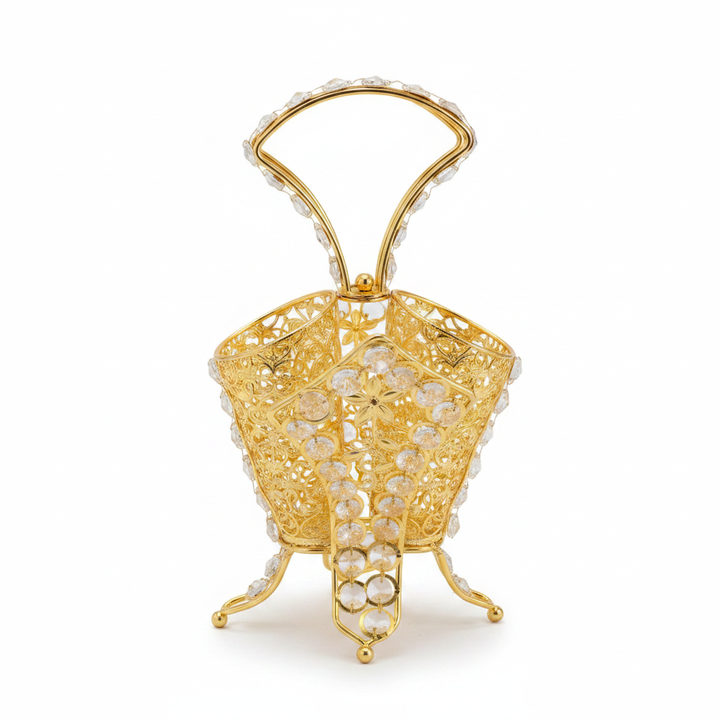 Future Star Ornate Metal Cutlery Holder - 30cm