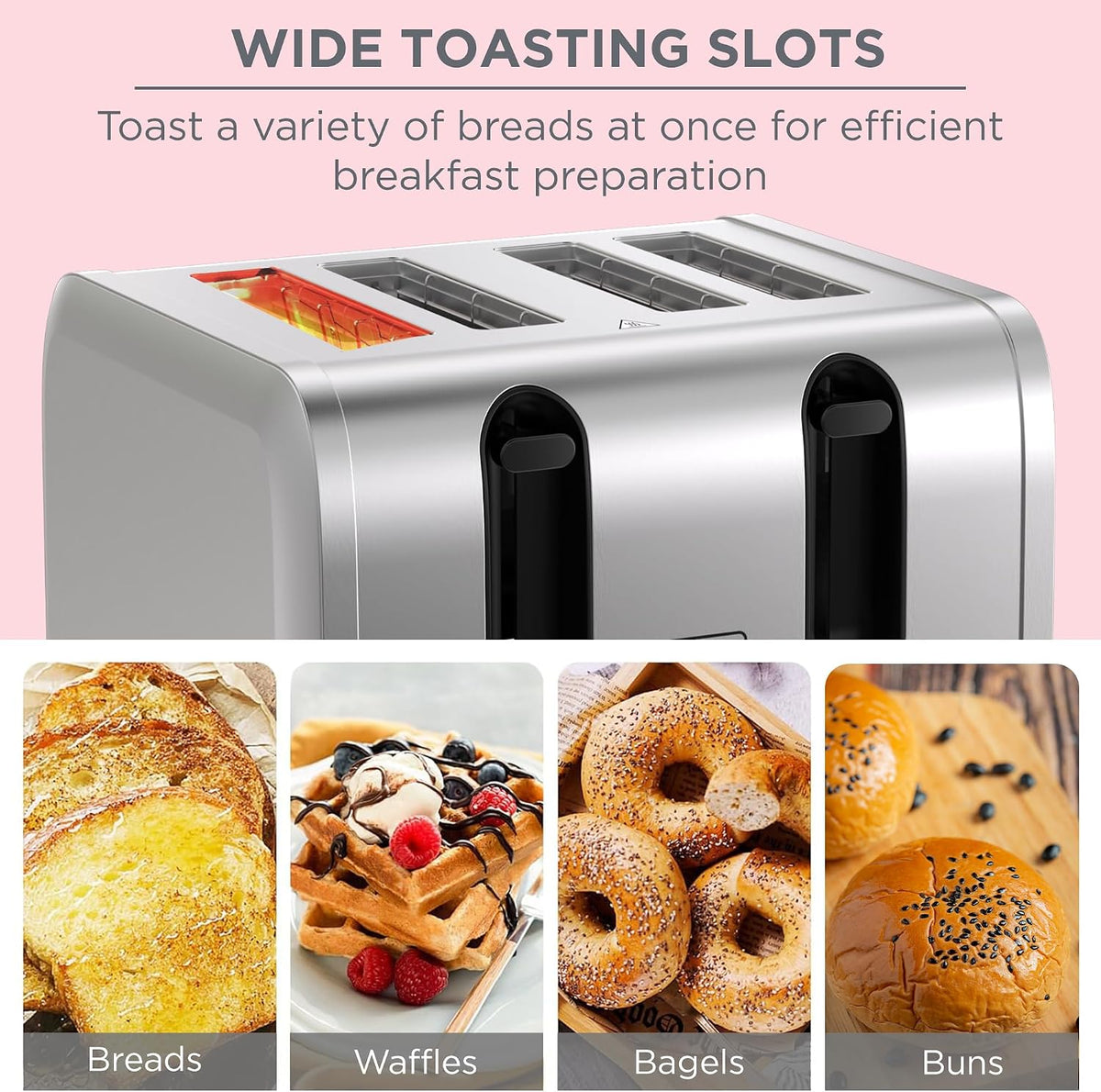 Black & Decker 4-Slice Toaster, ET444-B5