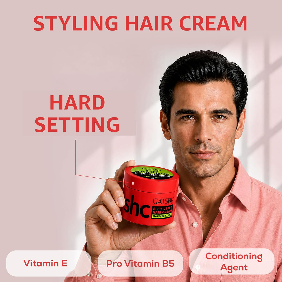 Gatsby Styling Hard Setting Hair Cream 125gm