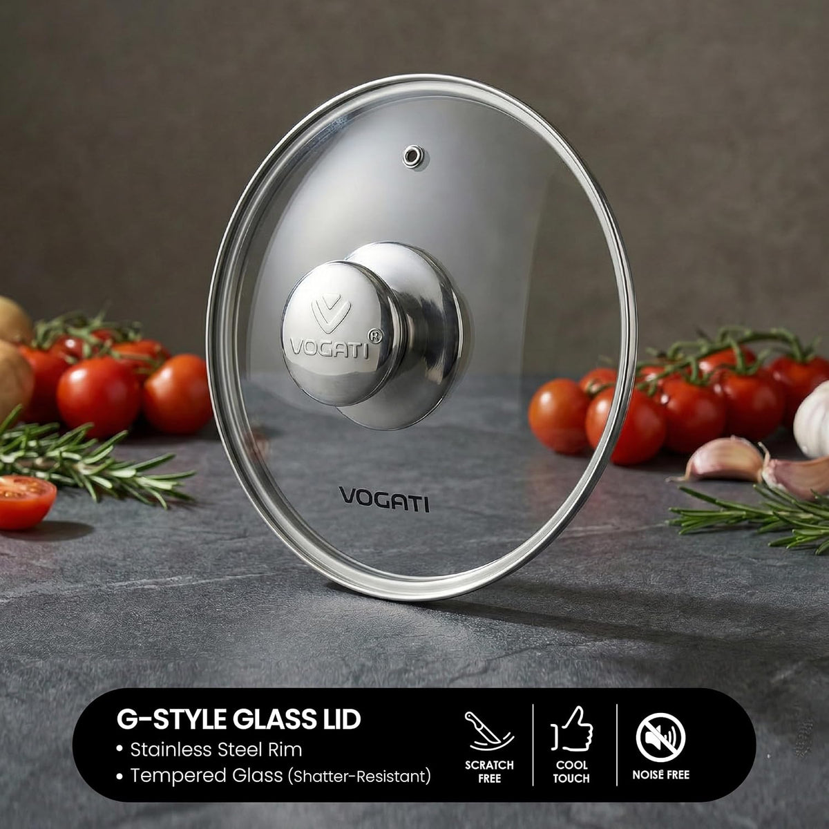 Vogati Casserole With Lid 16cm, 1.5 Ltr