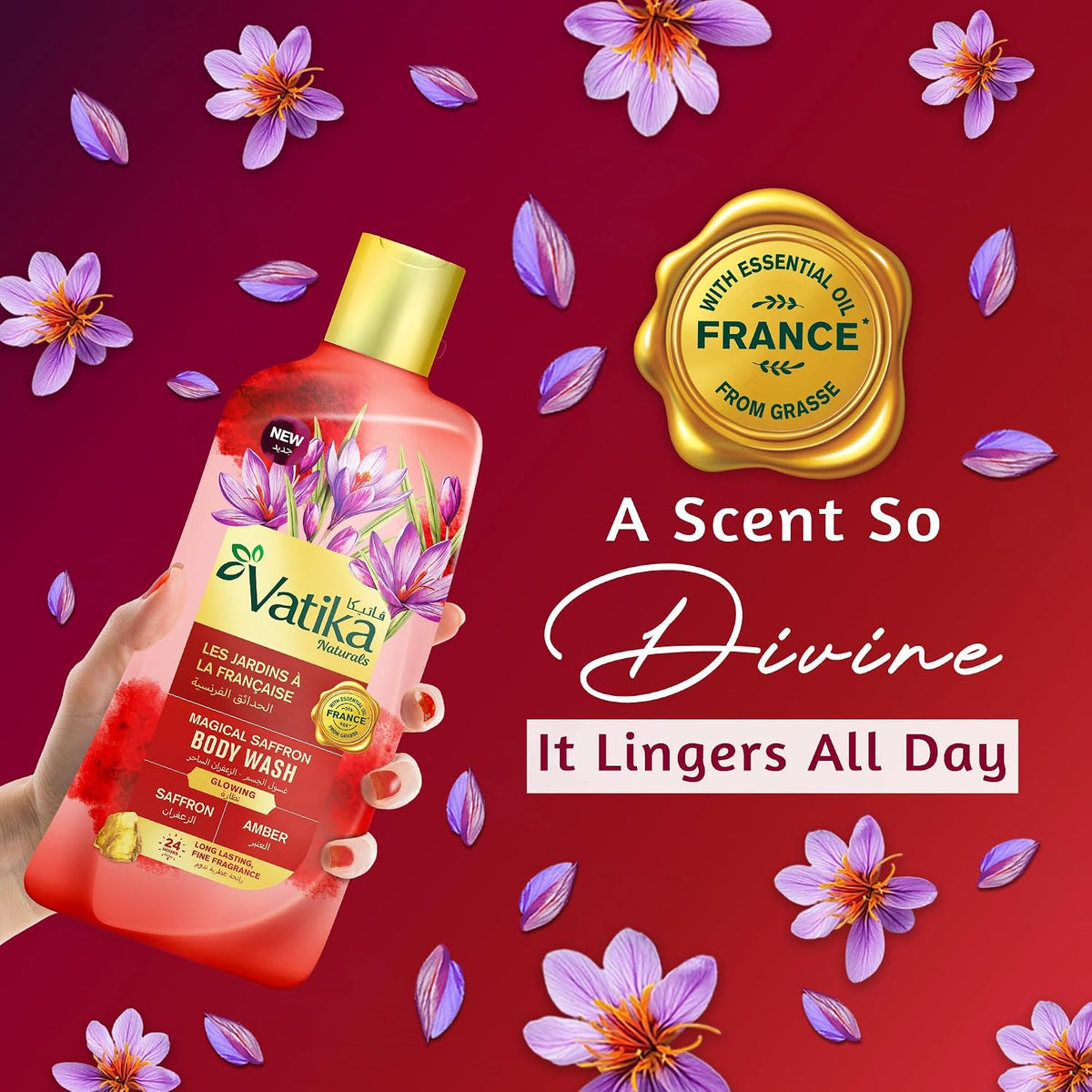 Vatika Naturals Magical Saffron Body Wash 250ml