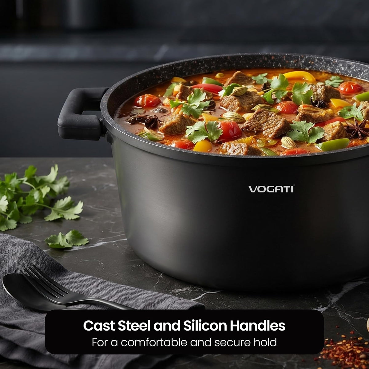 Vogati Casserole With Lid 28cm, 8 Ltr