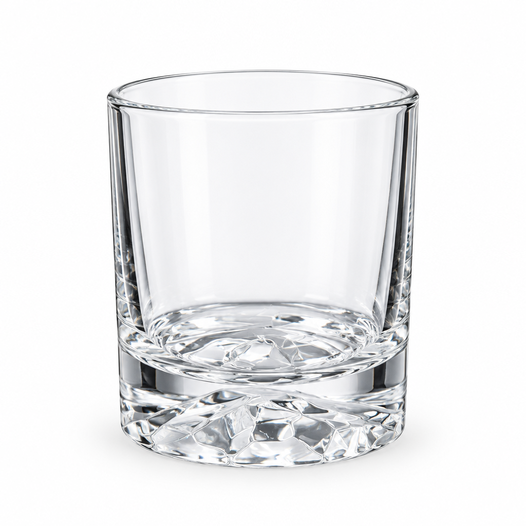 Glass Tumbler with Faceted Base – 310ml