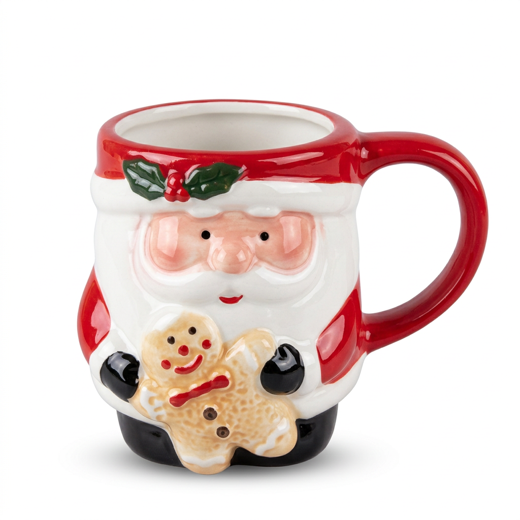 Ceramic Christmas Santa Mug - 300ml