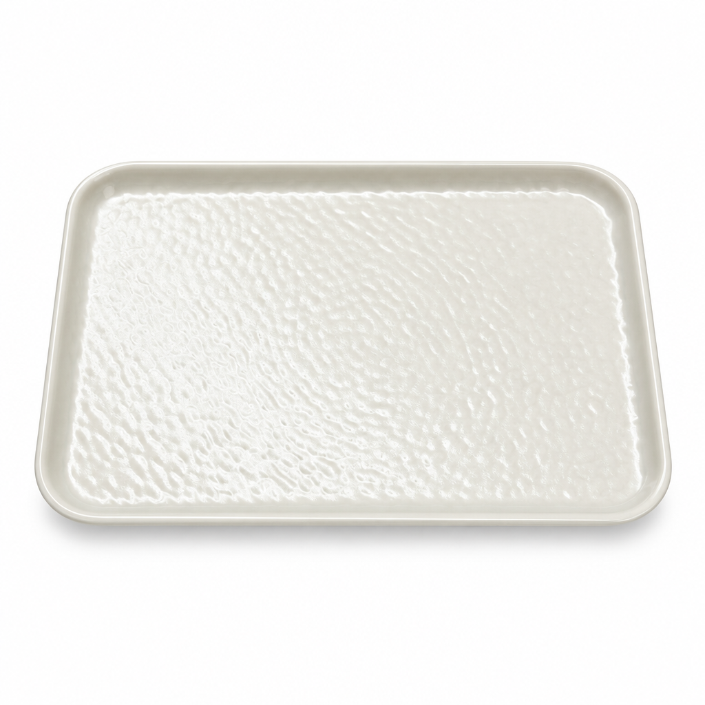 Elite Melamine Serving Tray Cream - 8.5 Inch
